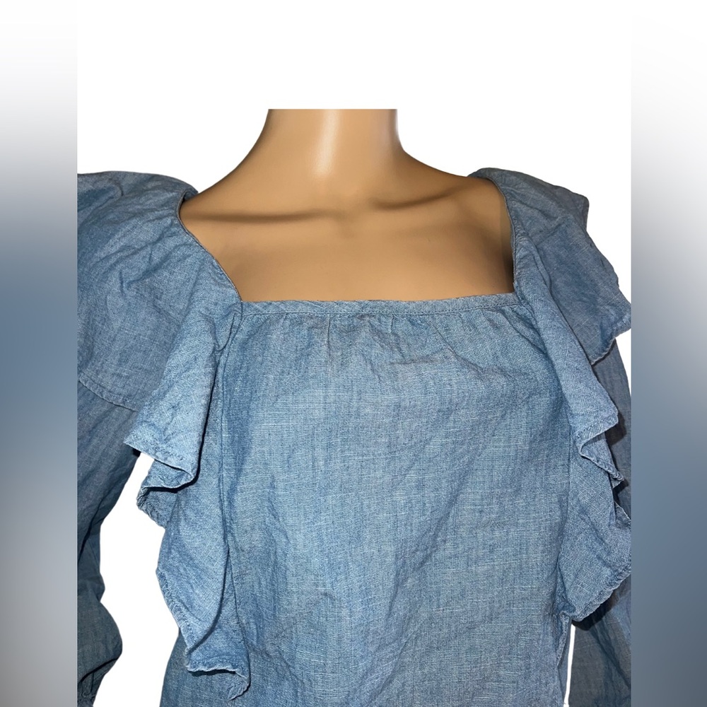 j.crew denim top - Picture 7 of 13